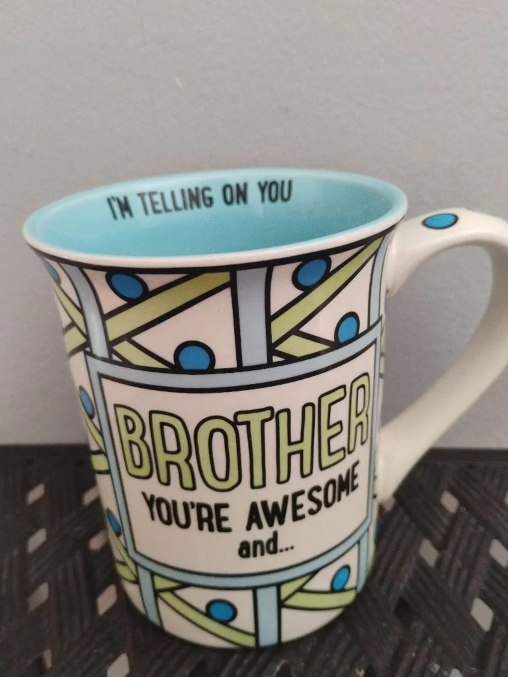 Lorrie Veasey  Our name is Mud coffee tea mug